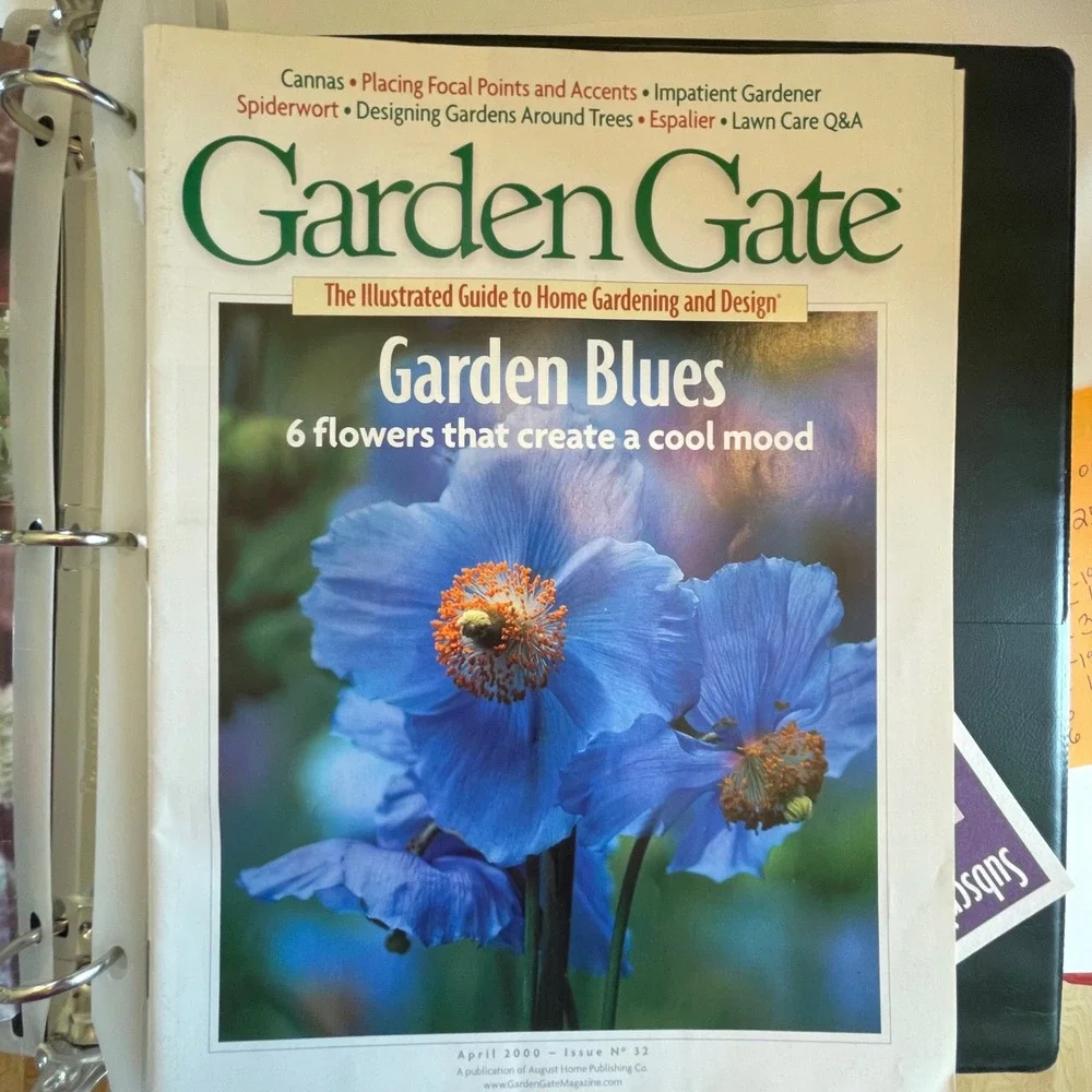Garden Gate Magazine Collection Issues 31-36 with Binder and Index Green